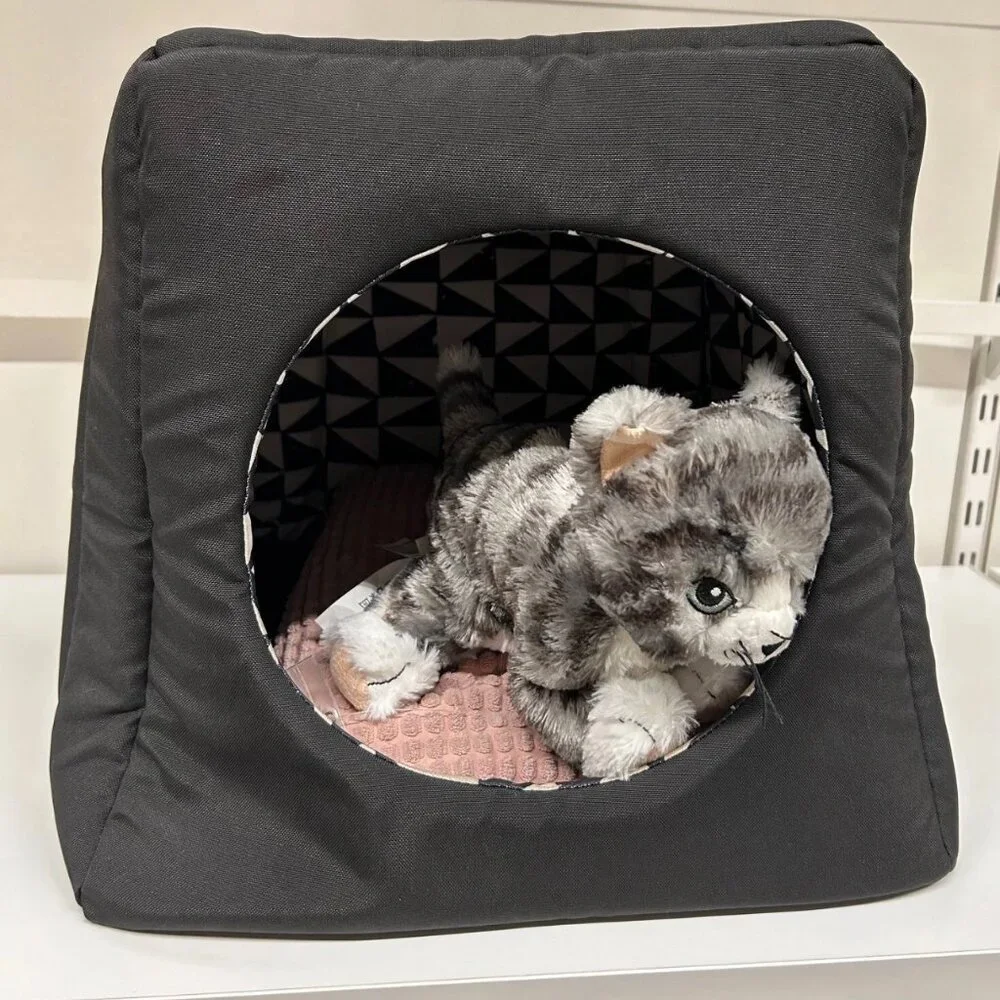 Cat house/bed reversible Accessory Bundle - Elevated cat Bowls stainless steel